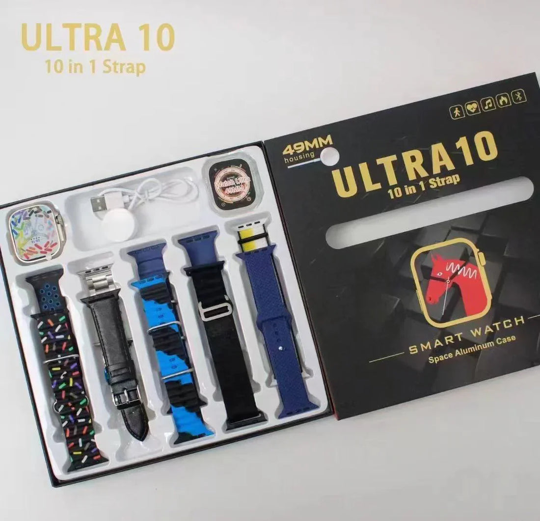 Ultra 10 Smart Watch With 10 Straps