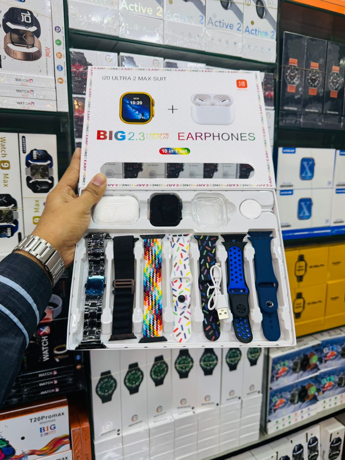 I20 Ultra 2 Max 10 in 1 Smart watch with Airpods - My Store