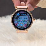 GT3 AMOLED Smart Watch for Girls | Diamond Cut Display Women's Fashion Smartwatch 3