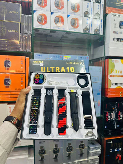 Ultra 10 Smartwatch with 10 Interchangeable Straps - My Store