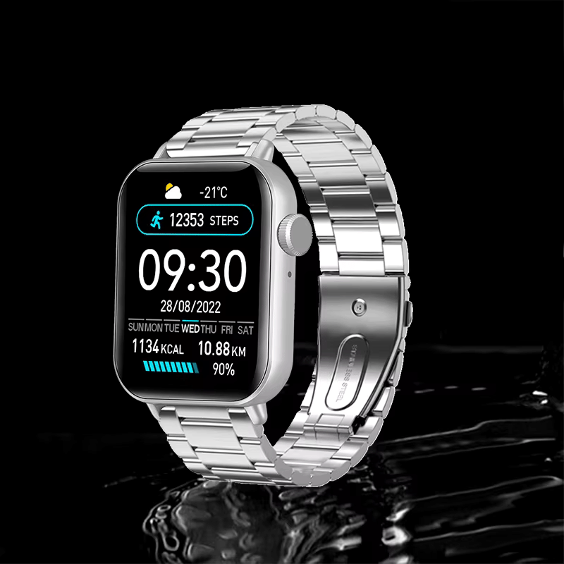 New Series 9  Smart Watch With Rolex Chain +1 Free Silicon Strap — image 1